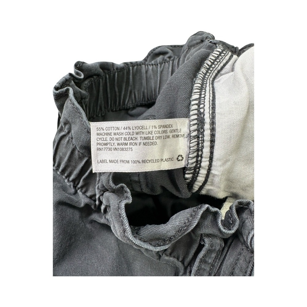 Universal Thread Pants Womens 4 Black Paperbag Waist Straight Leg High Rise - Picture 4 of 12